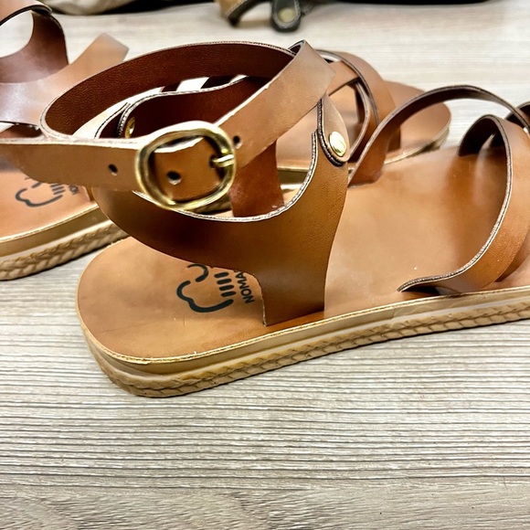 NOMADAS New Leather Strap Sandal Sz 7 Mexican Boho - Picture 4 of 6